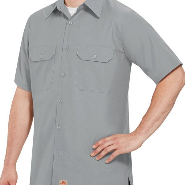 Men's Tall Ripstop Short Sleeve Work Shirt Thumbnail
