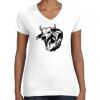 Women's Fine Jersey V-Neck Tee Thumbnail