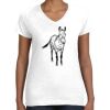 Women's Fine Jersey V-Neck Tee Thumbnail