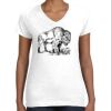 Women's Fine Jersey V-Neck Tee Thumbnail