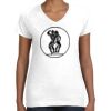 Women's Fine Jersey V-Neck Tee Thumbnail