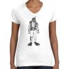 Women's Fine Jersey V-Neck Tee Thumbnail
