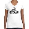 Women's Fine Jersey V-Neck Tee Thumbnail