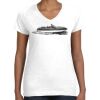Women's Fine Jersey V-Neck Tee Thumbnail