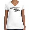 Women's Fine Jersey V-Neck Tee Thumbnail