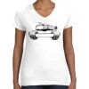 Women's Fine Jersey V-Neck Tee Thumbnail