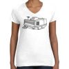 Women's Fine Jersey V-Neck Tee Thumbnail