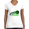 Women's Fine Jersey V-Neck Tee Thumbnail
