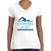 Women's Fine Jersey V-Neck Tee Thumbnail