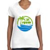 Women's Fine Jersey V-Neck Tee Thumbnail